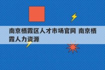 南京栖霞区人才市场官网 南京栖霞人力资源