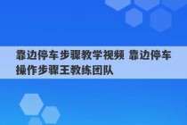 靠边停车步骤教学视频 靠边停车操作步骤王教练团队