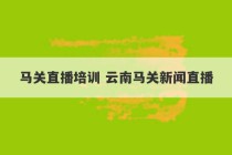 马关直播培训 云南马关新闻直播