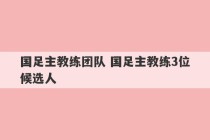 国足主教练团队 国足主教练3位候选人