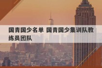 国青国少名单 国青国少集训队教练员团队