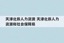 天津北辰人力资源 天津北辰人力资源和社会保障局