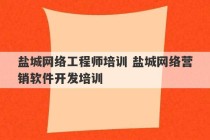 盐城网络工程师培训 盐城网络营销软件开发培训