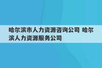 哈尔滨市人力资源咨询公司 哈尔滨人力资源服务公司