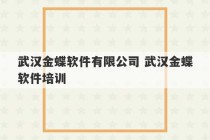 武汉金蝶软件有限公司 武汉金蝶软件培训