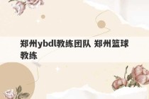 郑州ybdl教练团队 郑州篮球教练