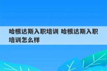 哈根达斯入职培训 哈根达斯入职培训怎么样