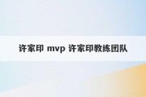 许家印 mvp 许家印教练团队