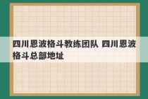 四川恩波格斗教练团队 四川恩波格斗总部地址