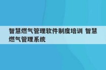 智慧燃气管理软件制度培训 智慧燃气管理系统