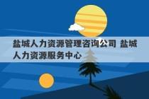 盐城人力资源管理咨询公司 盐城人力资源服务中心