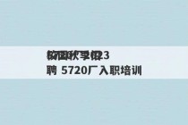 5720厂2023
校园秋季招聘 5720厂入职培训