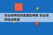 乐山烧烤培训直播在哪里 乐山烧烤培训直播