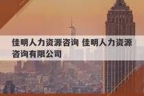 佳明人力资源咨询 佳明人力资源咨询有限公司