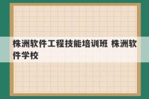 株洲软件工程技能培训班 株洲软件学校