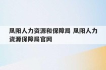 凤阳人力资源和保障局 凤阳人力资源保障局官网