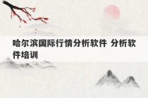 哈尔滨国际行情分析软件 分析软件培训