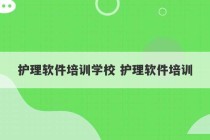 护理软件培训学校 护理软件培训