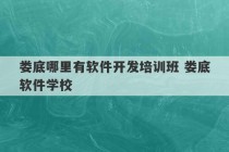 娄底哪里有软件开发培训班 娄底软件学校