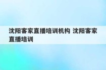 沈阳客家直播培训机构 沈阳客家直播培训