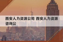 西安人力资源公司 西安人力资源咨询公