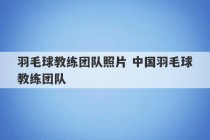 羽毛球教练团队照片 中国羽毛球教练团队