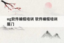 ug软件编程培训 软件编程培训厦门