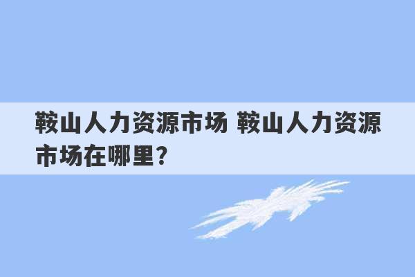 鞍山人力资源市场 鞍山人力资源市场在哪里？