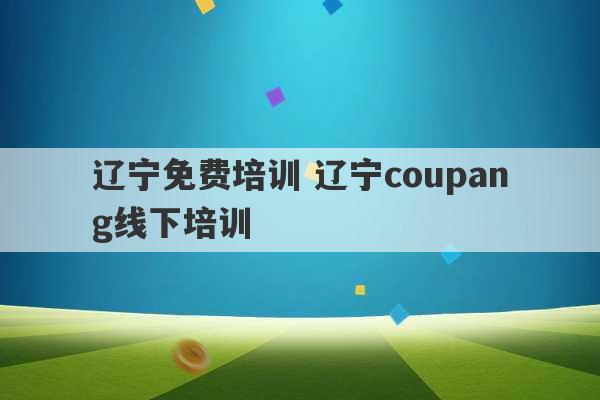 辽宁免费培训 辽宁coupang线下培训