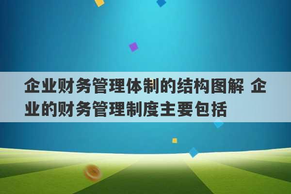 企业财务管理体制的结构图解 企业的财务管理制度主要包括