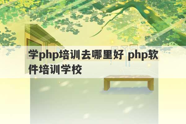 学php培训去哪里好 php软件培训学校