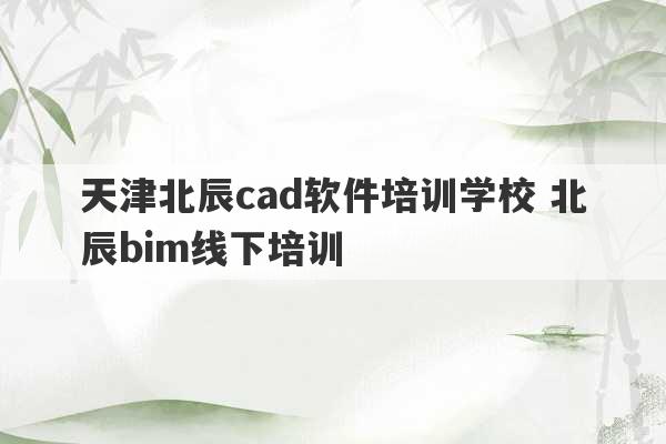 天津北辰cad软件培训学校 北辰bim线下培训